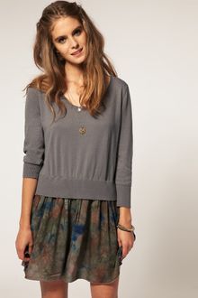 ASOS Collection Asos Print Skirt Jumper Dress - Lyst