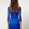 Asos Collection Asos Lace Dress with Scalloped Neck in White (cream) - Lyst