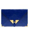 Asos Collection Asos Portfolio Envelope Clutch in Blue (cobalt) - Lyst