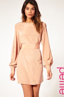 ASOS Collection Asos Petite Slit Sleeve Dress with Cut Out Back - Lyst