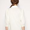 Asos Collection Asos Cotton Pussybow Blouse in Beige (cream) - Lyst