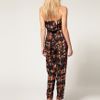 Asos Collection Asos Petite Exclusive Printed Jumpsuit in Black (print) - Lyst