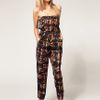 Asos Collection Asos Petite Exclusive Printed Jumpsuit in Black (print) - Lyst