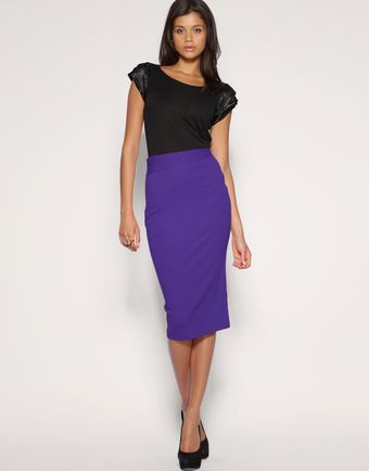 ASOS Collection Asos Tailored Pleat Side Ponti Pencil Skirt - Lyst