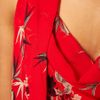 Asos Collection Asos Petite Cowl Neck Dress in Oriental Print in Floral (redprint) - Lyst
