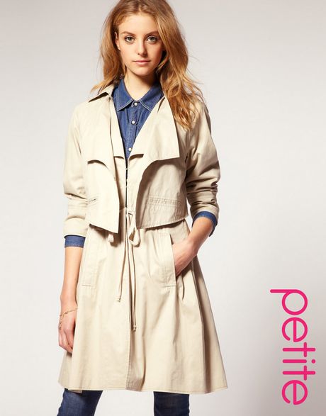 Asos Collection Asos Petite Jacket Mac in Beige (stone) - Lyst