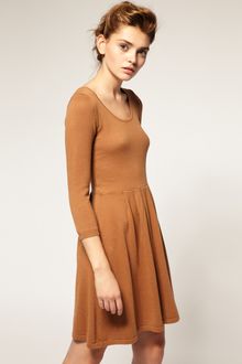 ASOS Collection Asos Knitted Dress with Zip Back - Lyst