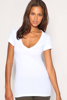 ASOS Collection Asos T-shirt with Deep V Neck - Lyst