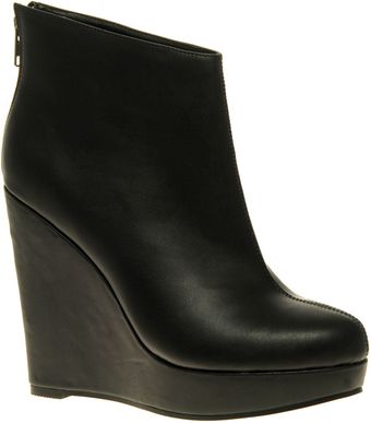  Asos Ascent Zip Back Wedge Ankle Boots 