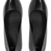 Asos Asos Polly Leather Court Shoes in Black - Lyst