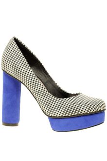 Asos Asos Patchi Cylindrical Heel Platform High Shoe - Lyst