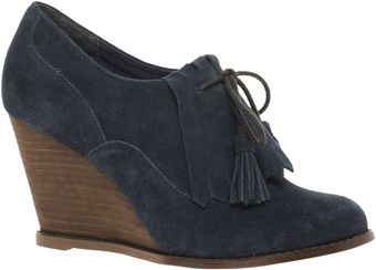 Asos Asos Tassel Suede Shoe Boots with Wedge Heel - Lyst