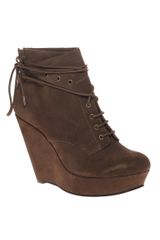 Asos Asos Ariel Suede Lace Detail Ankle Boot