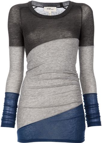 Etoile Isabel Marant Stripe Long-sleeve Top - Lyst