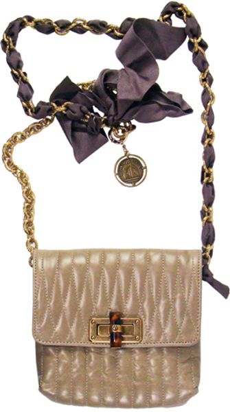  Mini Pop Leather Bag in Oatmeal 
