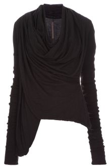 Rick Owens Wrap Over Cardigan - Lyst