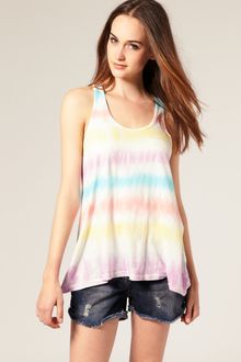 River Island Tie Dye Knot Back Vest - Lyst