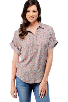 Splendid Floral S/s Top - Lyst