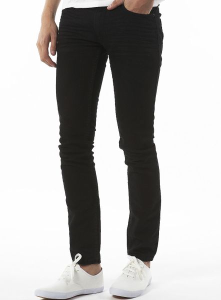 Topman Black Stretch Skinny Jean in Black for Men - Lyst