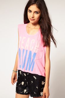 Wildfox Beach Bum Crop Tank - Lyst