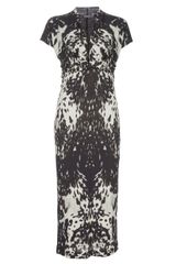 Alexander McQueen Printed Long Pencil Dress