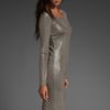 Alice + Olivia Tabitha Dress in Gray (silver) - Lyst