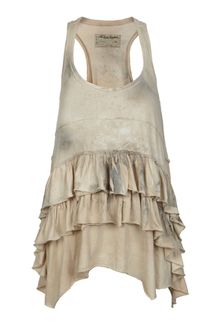 AllSaints Stencil Ruffle Top - Lyst