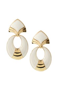 ASOS Collection Asos Vintage Style Structured Enamel Drop Earrings - Lyst