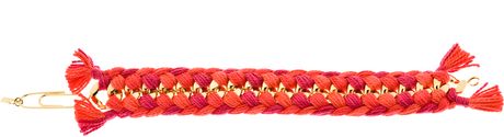 Aurelie Bidermann Double Braided Do Brasil Bracelet in Gold - Lyst