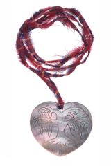 Aurelie Bidermann Heart Mother Of Pearl Charm, Engraved Save My Tree