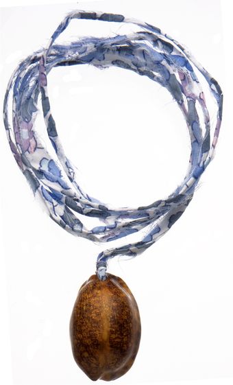 Aurelie Bidermann Porcelaine Necklace with Enameled Shell On Liberty Thread - Lyst