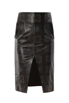 Christopher Kane Crochet Leather Skirt - Lyst