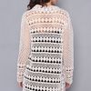 Free People The Carefree Silk Harmony Crochet Cardigan in Beige (shell) - Lyst