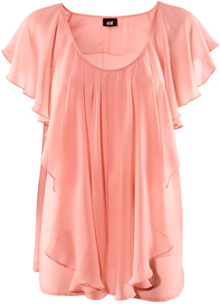 H&m Blouse in Pink - Lyst