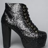 Jeffrey Campbell The Lita Shoe in Black Glitter in Black - Lyst