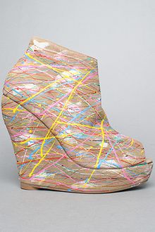 Jeffrey Campbell The Tick Paint Shoe in Taupe Multi - Lyst