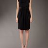 Lanvin Drape Dress in Black - Lyst