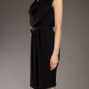 Lanvin Drape Dress in Black - Lyst