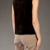 Liska Mink Fur Gilet in Brown - Lyst