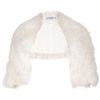 Liska Polar Fox Fur Bolero Jacket in White - Lyst