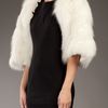Liska Polar Fox Fur Bolero Jacket in White - Lyst