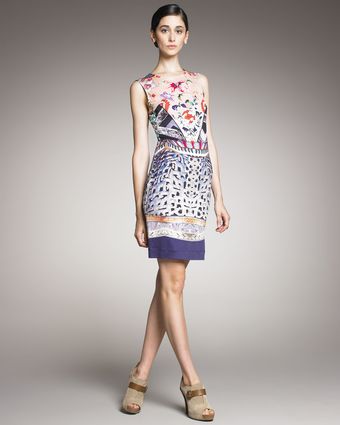 Mary Katrantzou Mixed-print Jersey Dress - Lyst