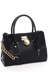 Michael Kors Hamilton Satchel, Black