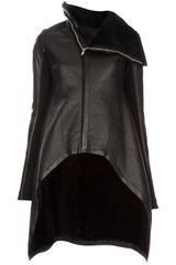 Rick Owens Asymmetric A-line Coat
