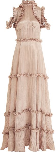 Rodarte X Opening Ceremony High Neck Maxi in Pink (blush) - Lyst