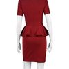 Stella Mccartney Peplum Dress in Red - Lyst