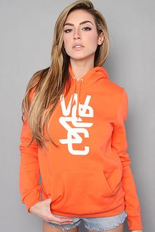 Wesc The Overlay Hooded Sweatshirt in Hot Coral - Lyst