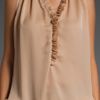 Closed Ruffle Top in Beige (nude) - Lyst