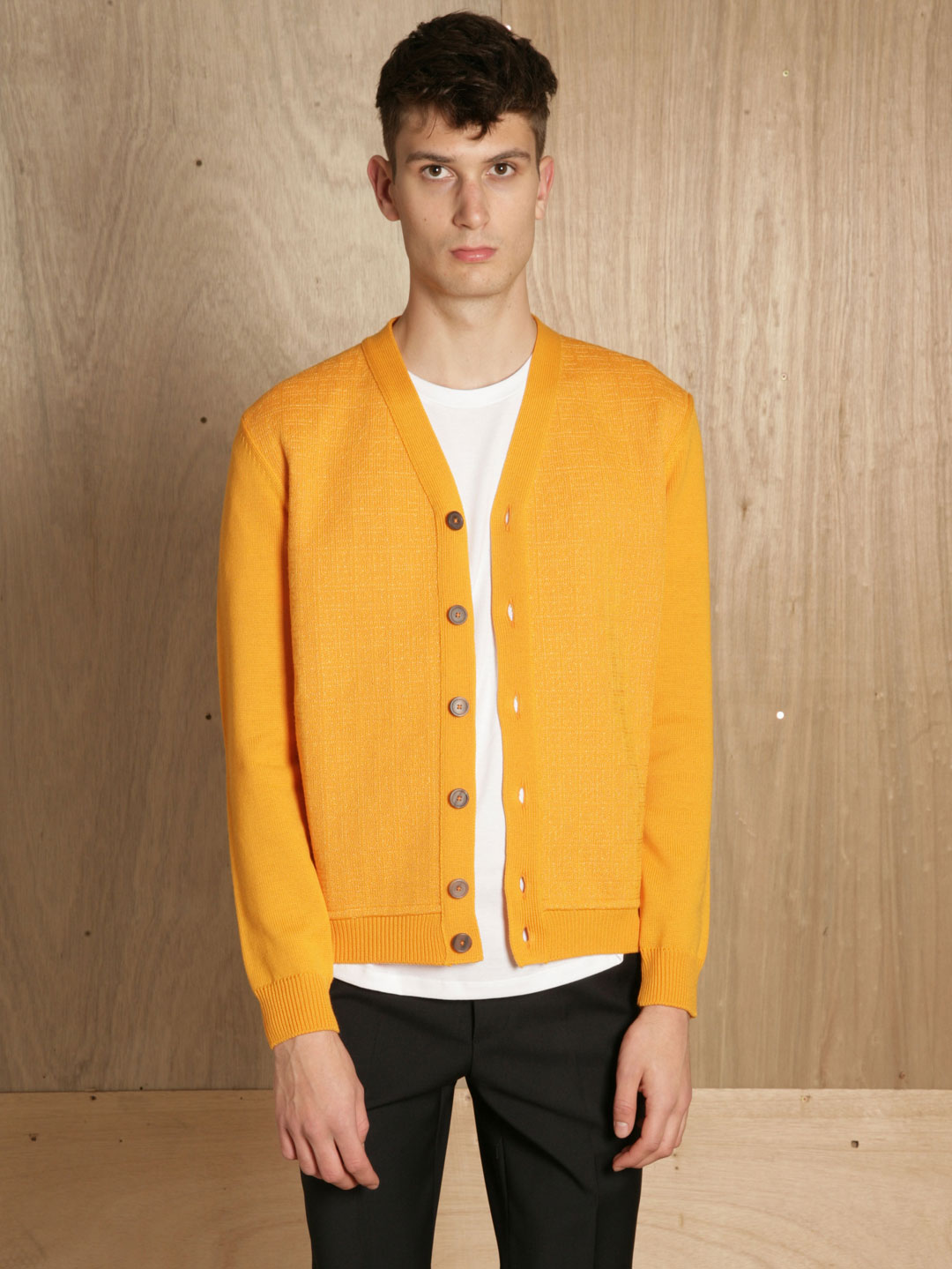 Jil Sander Mens Stitch Cardigan in Yellow for Men Lyst