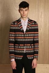 Junya Watanabe Mens Fair Isle Jacket